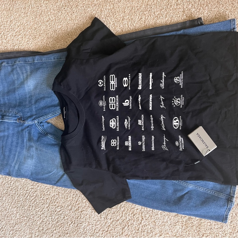 Black Balenciaga T-Shirt